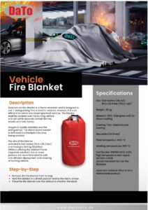Vehicle fire blanket